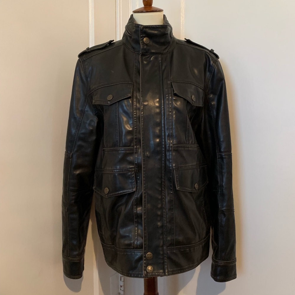 LEVI’S faux leather aviator jacket